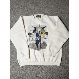 Snowshoe Thompson Trading Company Native American Aztec Sweatshirt Vtg 90s XL